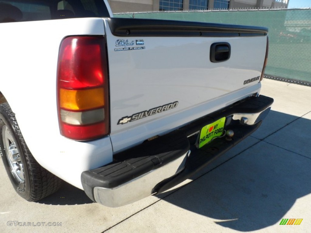 2000 Silverado 1500 LS Extended Cab - Summit White / Medium Gray photo #15