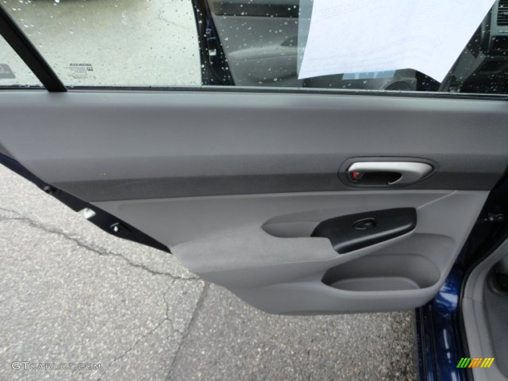 2008 Honda Civic LX Sedan Gray Door Panel Photo #59841147
