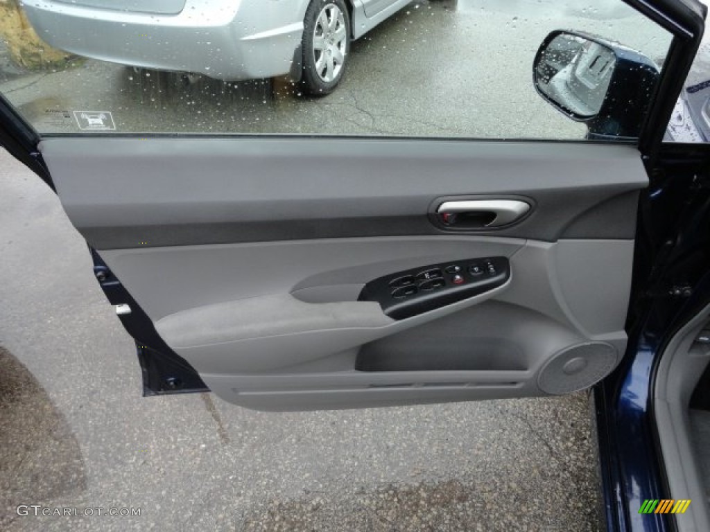 2008 Honda Civic LX Sedan Gray Door Panel Photo #59841153