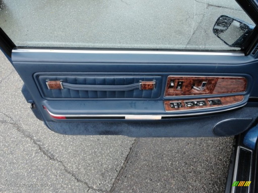 1990 Buick Riviera Standard Riviera Model Blue Door Panel Photo #59841486