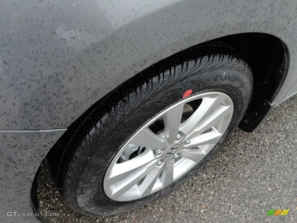 2012 Civic EX Sedan - Polished Metal Metallic / Gray photo #9