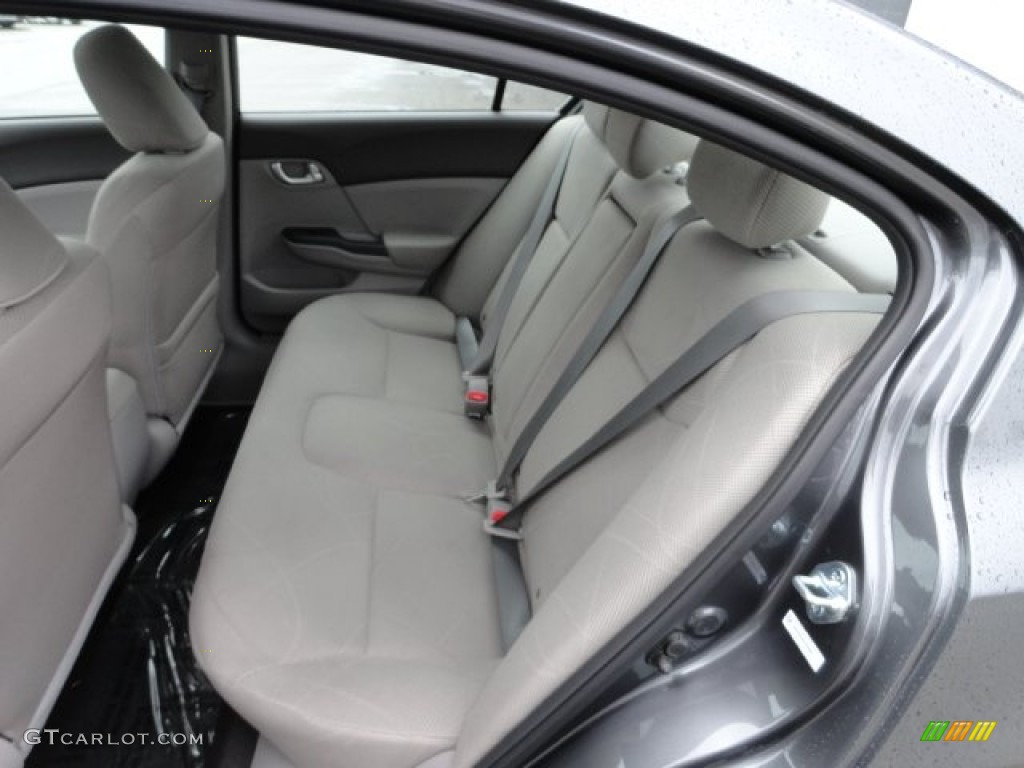 2012 Civic EX Sedan - Polished Metal Metallic / Gray photo #11