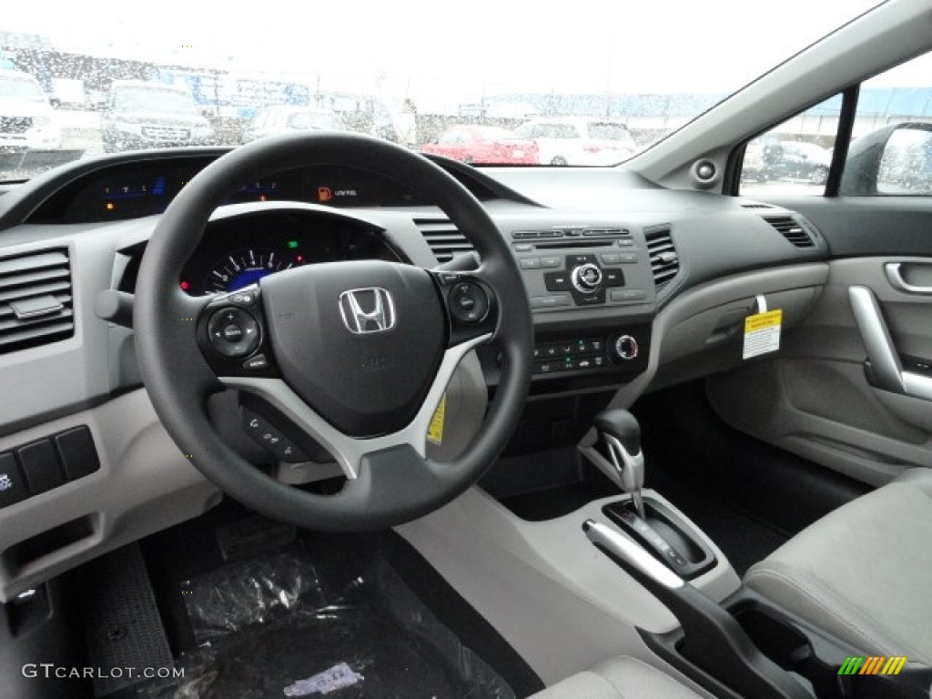 Gray Interior 2012 Honda Civic EX Coupe Photo #59842146