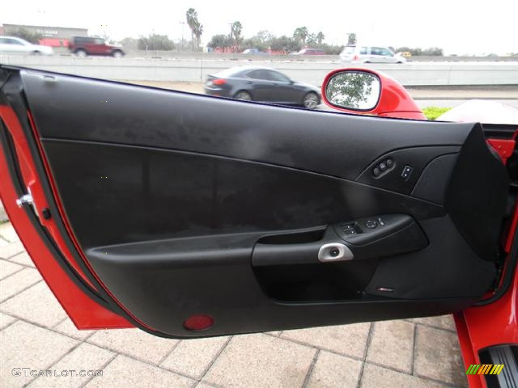 2009 Chevrolet Corvette Z06 Ebony Door Panel Photo #59842227