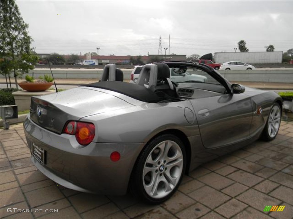 2004 Z4 3.0i Roadster - Sterling Gray Metallic / Black photo #5