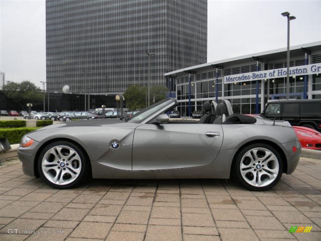 2004 Z4 3.0i Roadster - Sterling Gray Metallic / Black photo #9