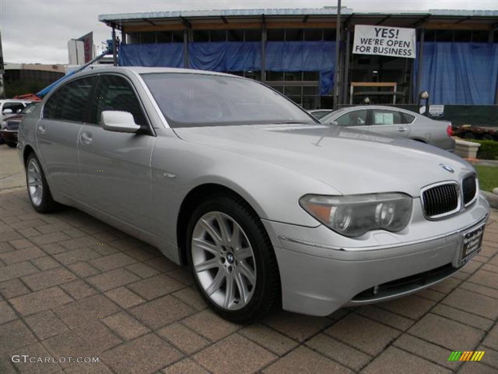 2002 7 Series 745Li Sedan - Titanium Silver Metallic / Flannel Grey photo #3