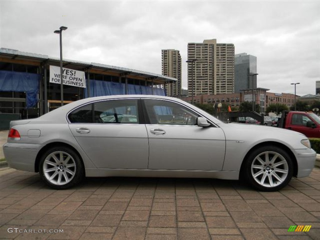 2002 7 Series 745Li Sedan - Titanium Silver Metallic / Flannel Grey photo #4