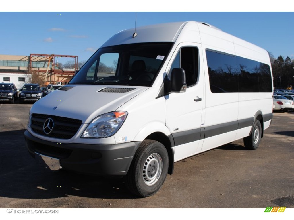 2012 Sprinter 2500 High Roof Passenger Van - Arctic White / Black Leatherette photo #1