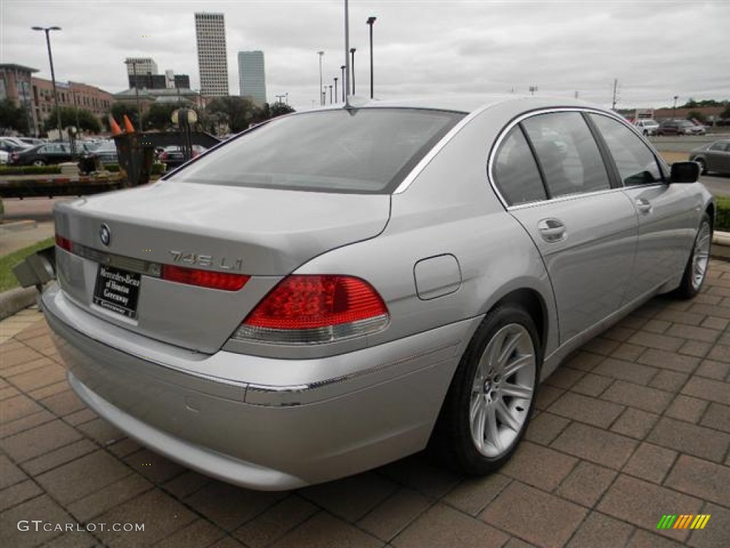 2002 7 Series 745Li Sedan - Titanium Silver Metallic / Flannel Grey photo #5