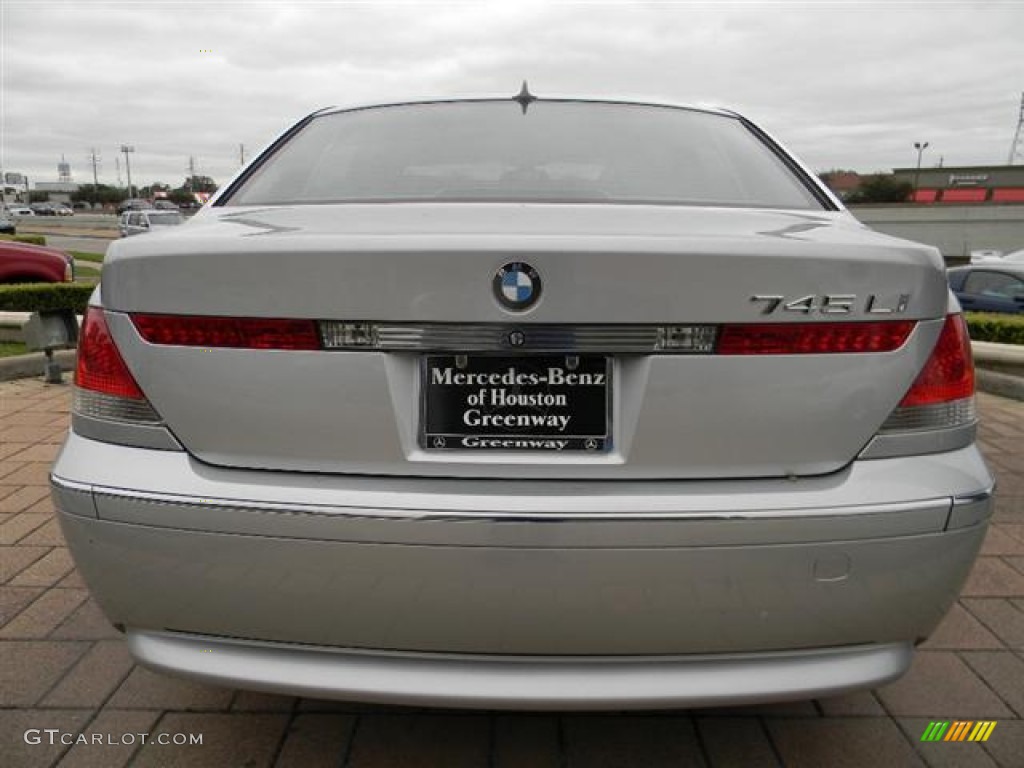 2002 7 Series 745Li Sedan - Titanium Silver Metallic / Flannel Grey photo #6