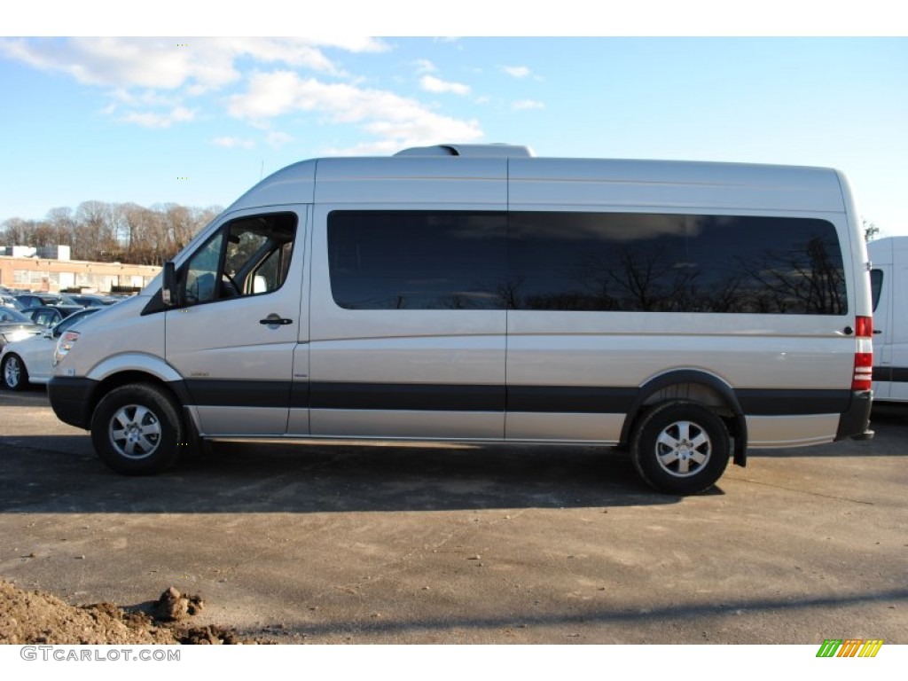 Brilliant Silver Metallic 2012 Mercedes-Benz Sprinter 2500 High Roof Passenger Van Exterior Photo #59844261