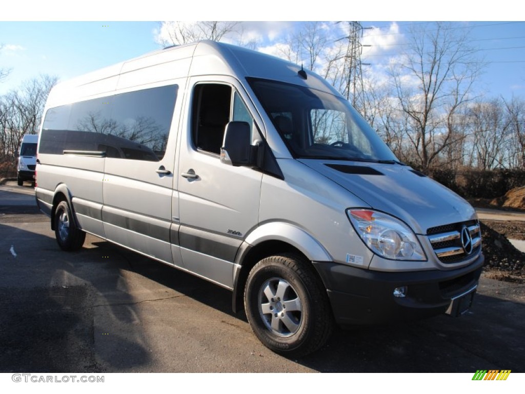 Brilliant Silver Metallic 2012 Mercedes-Benz Sprinter 2500 High Roof Passenger Van Exterior Photo #59844297