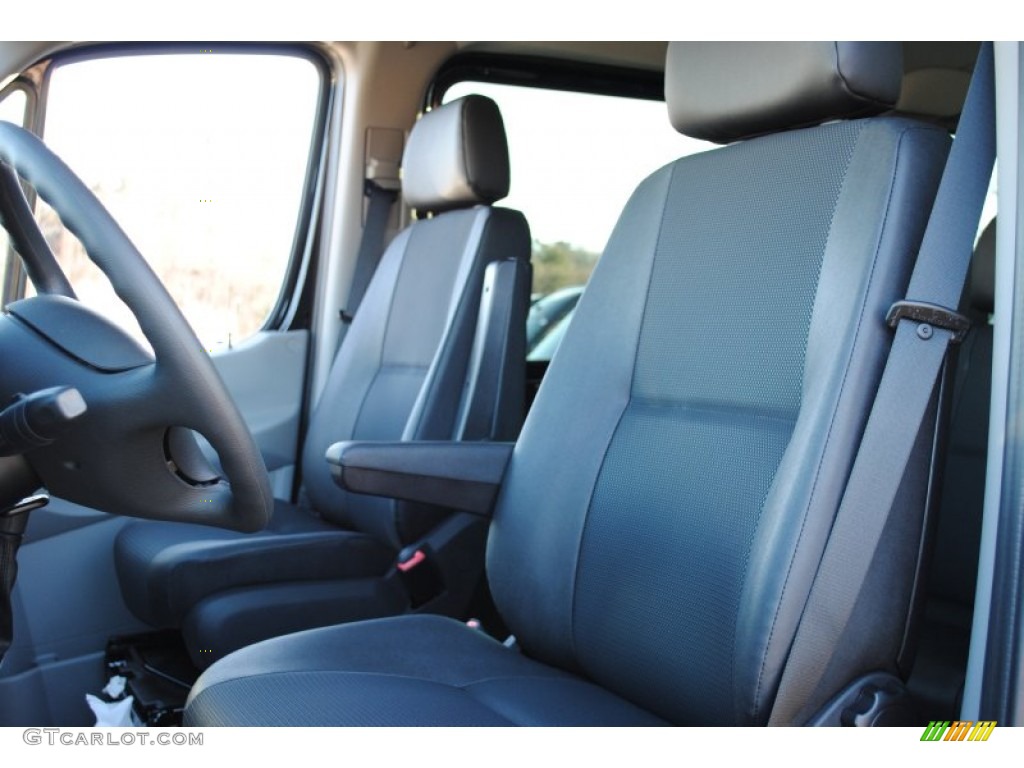 Black Leatherette Interior 2012 Mercedes-Benz Sprinter 2500 Passenger Van Photo #59844603