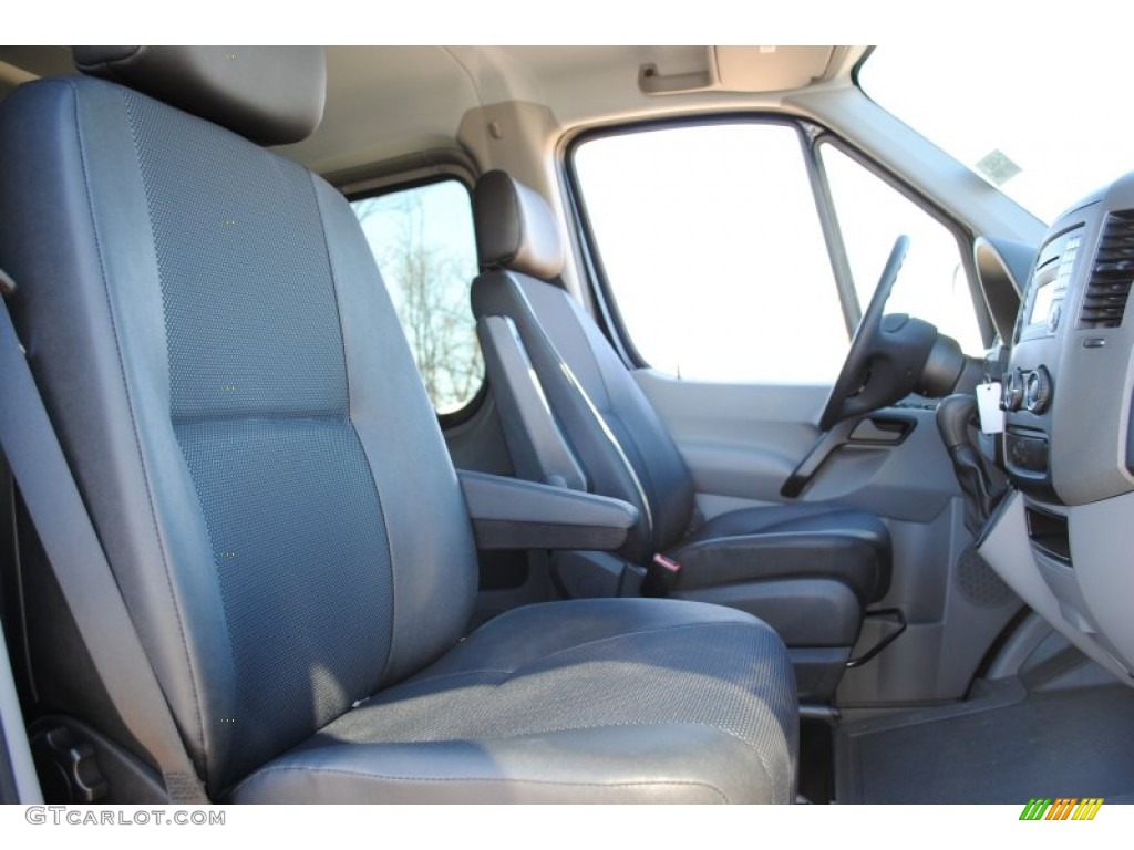 Black Leatherette Interior 2012 Mercedes-Benz Sprinter 2500 Passenger Van Photo #59844693