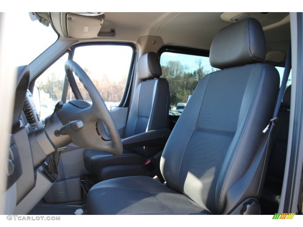 Black Leatherette Interior 2012 Mercedes-Benz Sprinter 2500 Passenger Van Photo #59844699