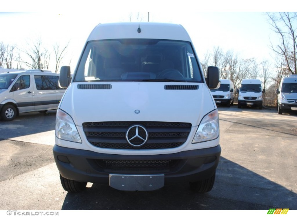2012 Sprinter 2500 High Roof Cargo Van - Arctic White / Lima Black Fabric photo #2