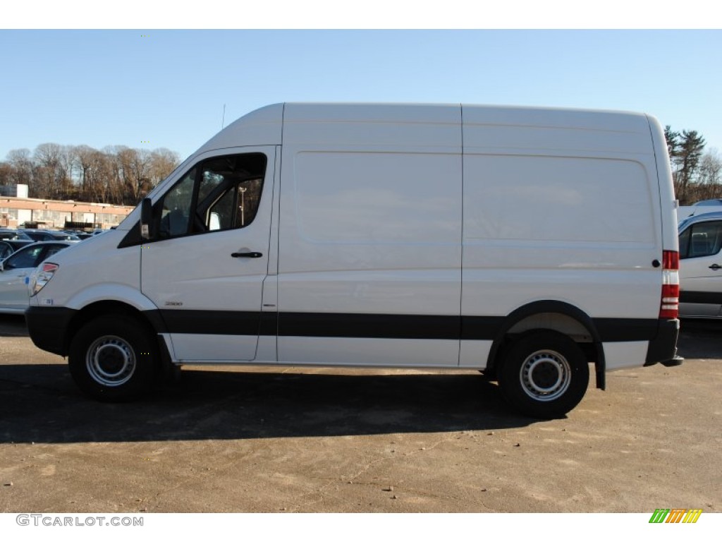 2012 Sprinter 2500 High Roof Cargo Van - Arctic White / Lima Black Fabric photo #3