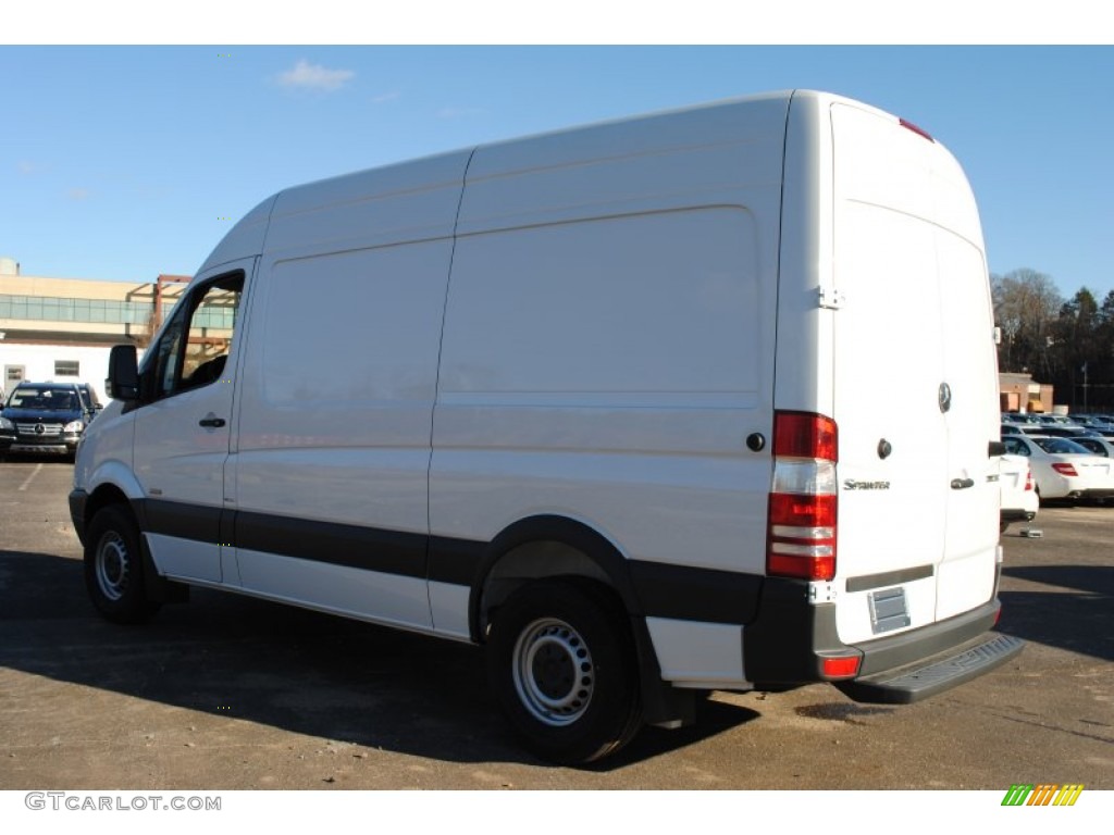 2012 Sprinter 2500 High Roof Cargo Van - Arctic White / Lima Black Fabric photo #4