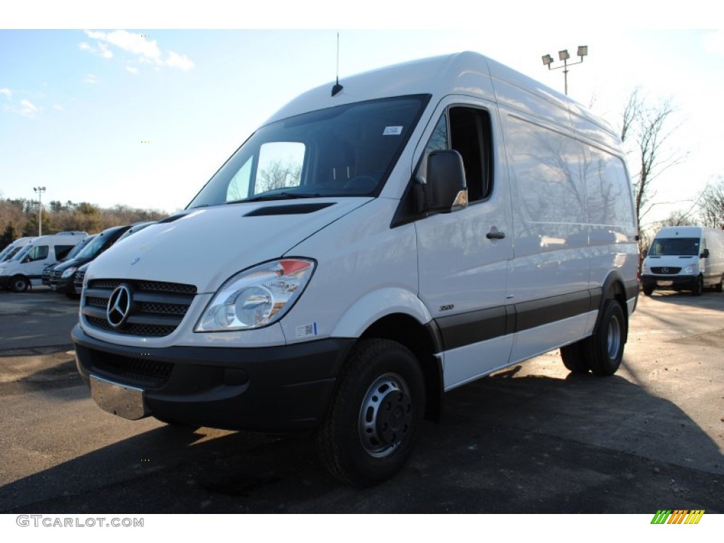 2012 Sprinter 2500 High Roof Cargo Van - Arctic White / Lima Black Fabric photo #1