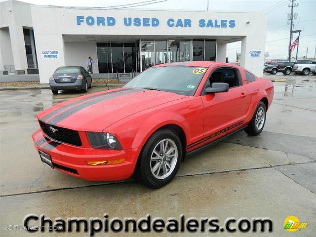2005 Mustang V6 Premium Coupe - Torch Red / Dark Charcoal photo #1