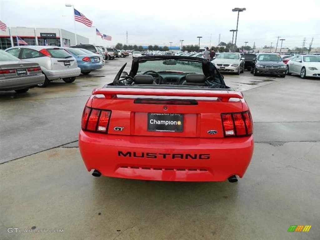 2004 Mustang GT Convertible - Torch Red / Dark Charcoal photo #6