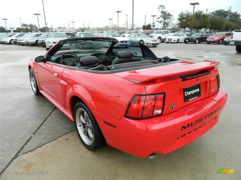 2004 Mustang GT Convertible - Torch Red / Dark Charcoal photo #7