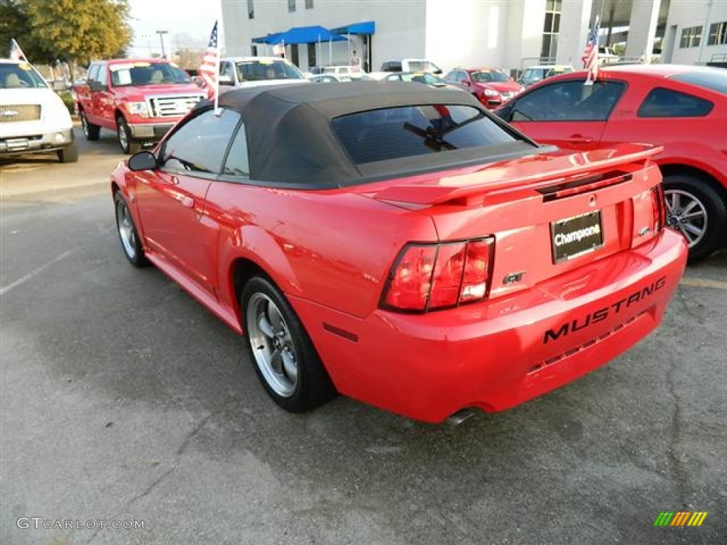 2004 Mustang GT Convertible - Torch Red / Dark Charcoal photo #10