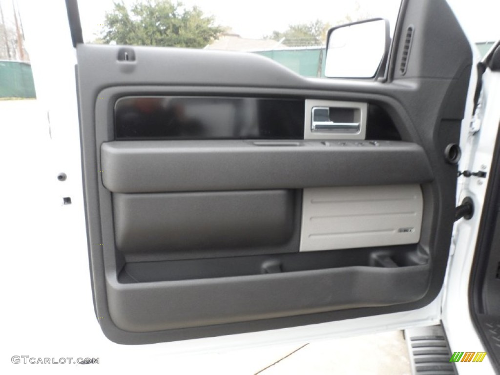 2012 Ford F150 FX2 SuperCrew Black Door Panel Photo #59846906