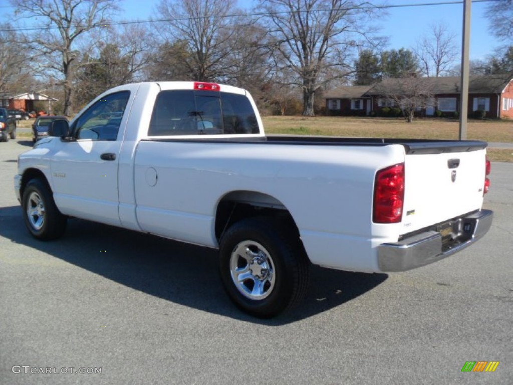 2008 Ram 1500 SLT Regular Cab - Bright White / Medium Slate Gray photo #3