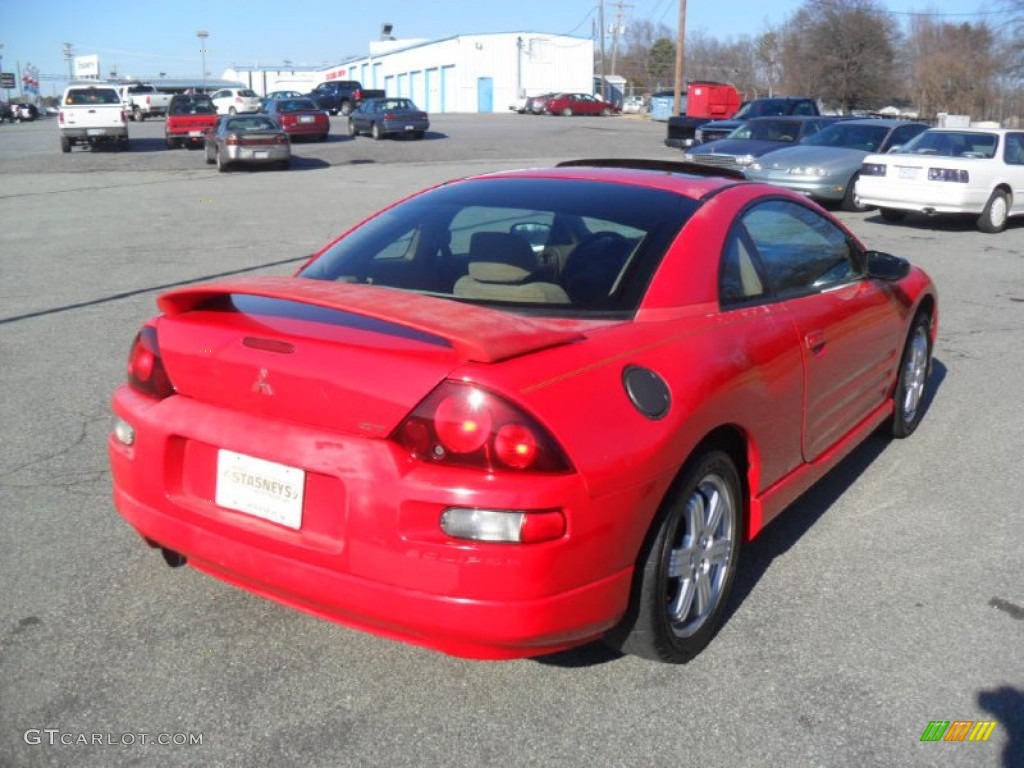 2000 Eclipse GT Coupe - Saronno Red / Beige photo #4