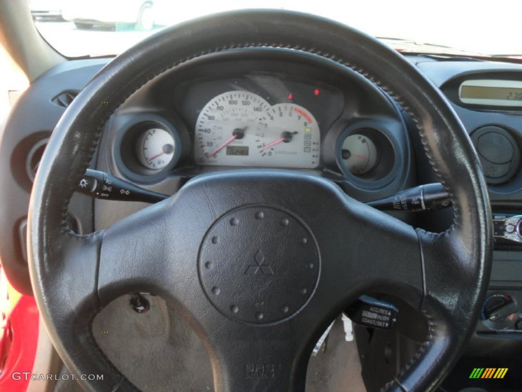 2000 Eclipse GT Coupe - Saronno Red / Beige photo #12
