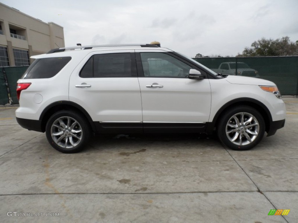 2012 Explorer Limited - White Platinum Tri-Coat / Medium Light Stone photo #2