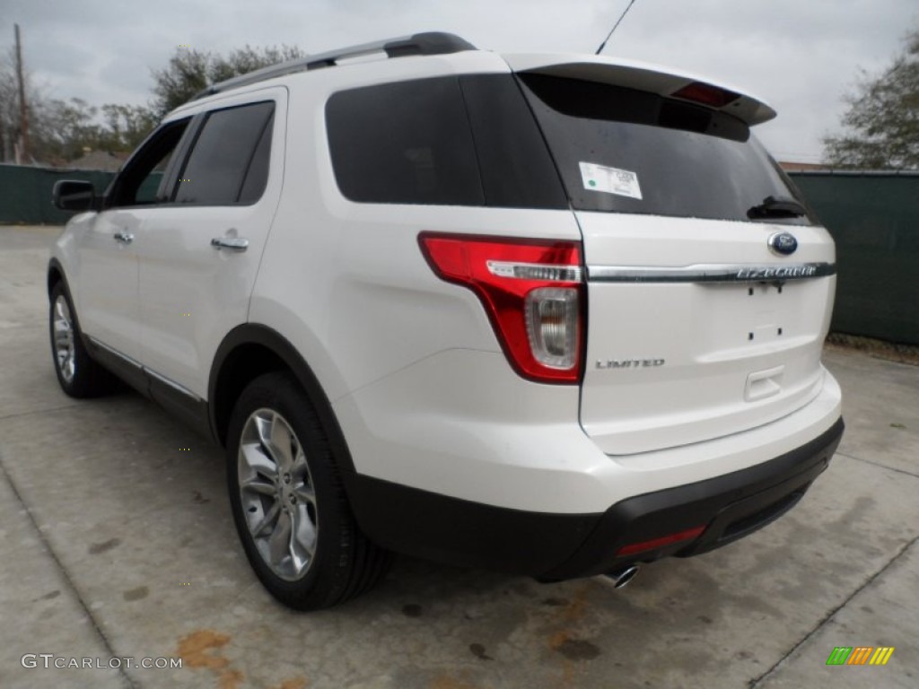 2012 Explorer Limited - White Platinum Tri-Coat / Medium Light Stone photo #5