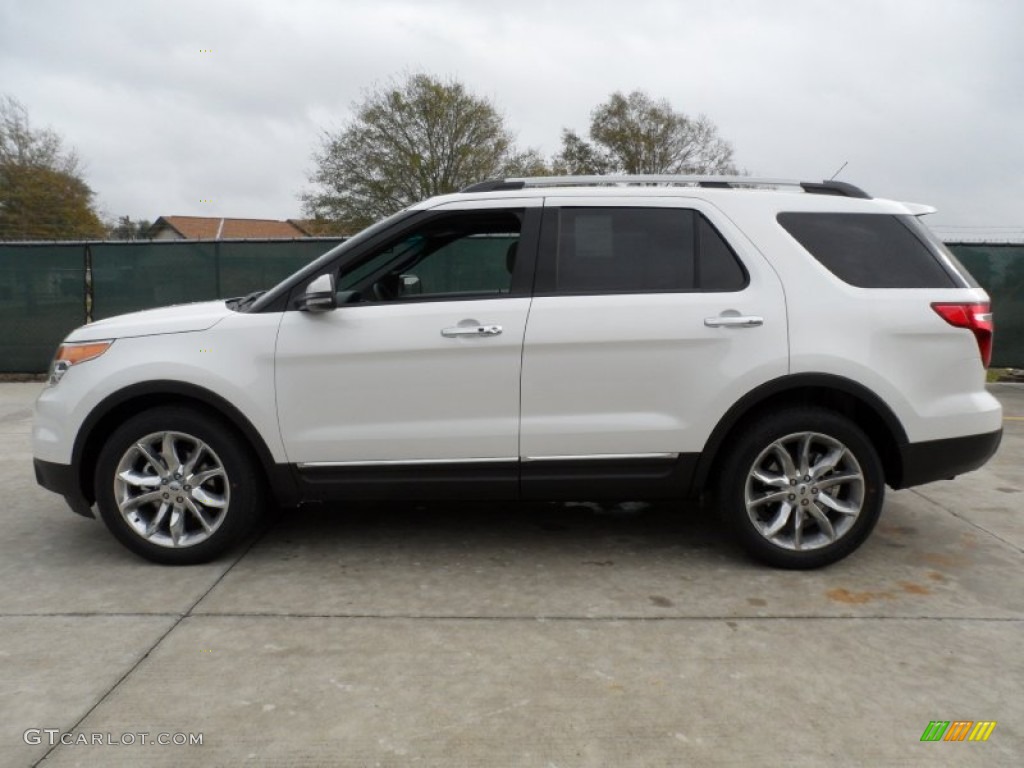 2012 Explorer Limited - White Platinum Tri-Coat / Medium Light Stone photo #6