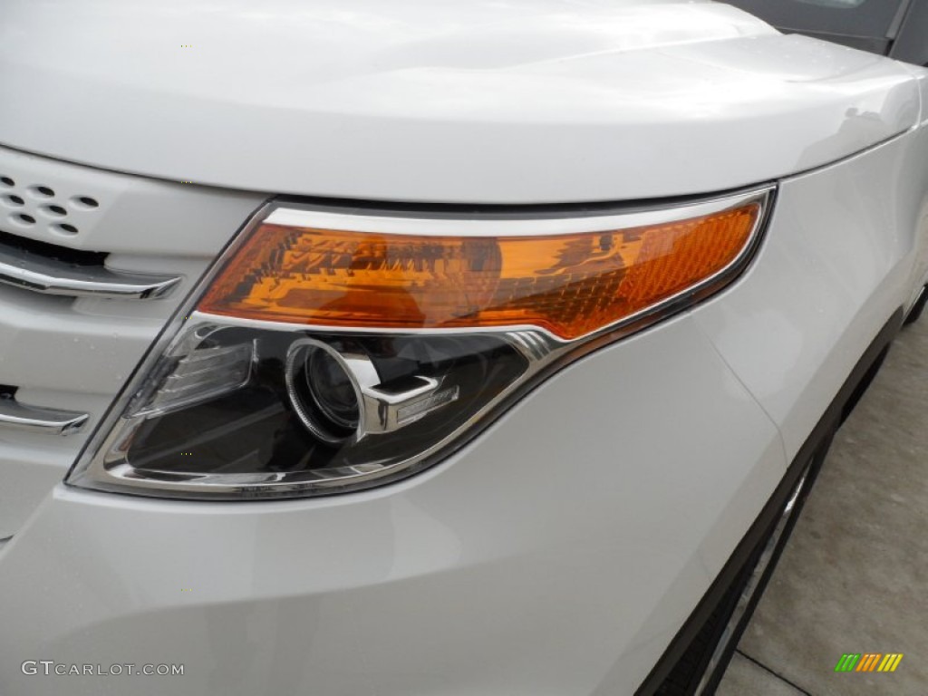2012 Explorer Limited - White Platinum Tri-Coat / Medium Light Stone photo #9