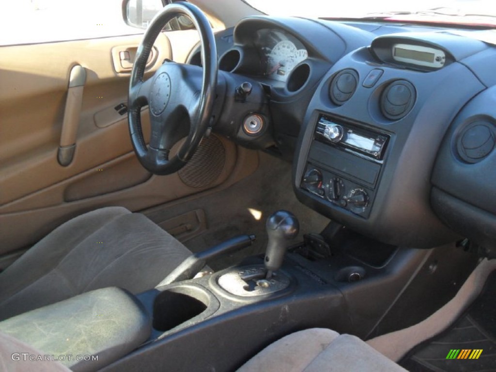2000 Eclipse GT Coupe - Saronno Red / Beige photo #20