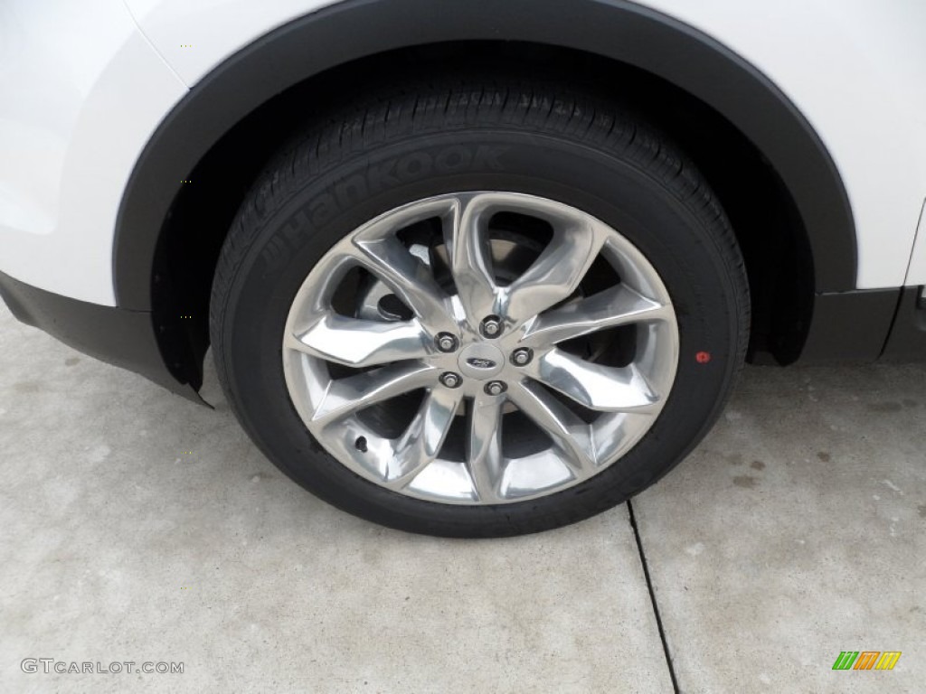 2012 Explorer Limited - White Platinum Tri-Coat / Medium Light Stone photo #11