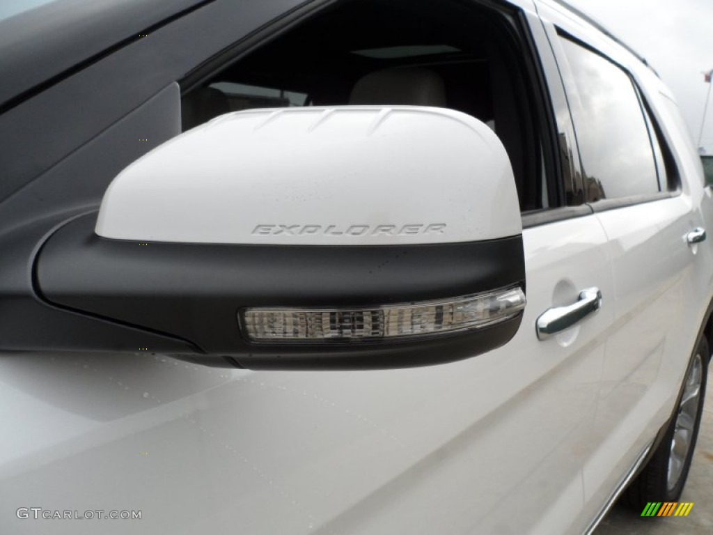 2012 Explorer Limited - White Platinum Tri-Coat / Medium Light Stone photo #12