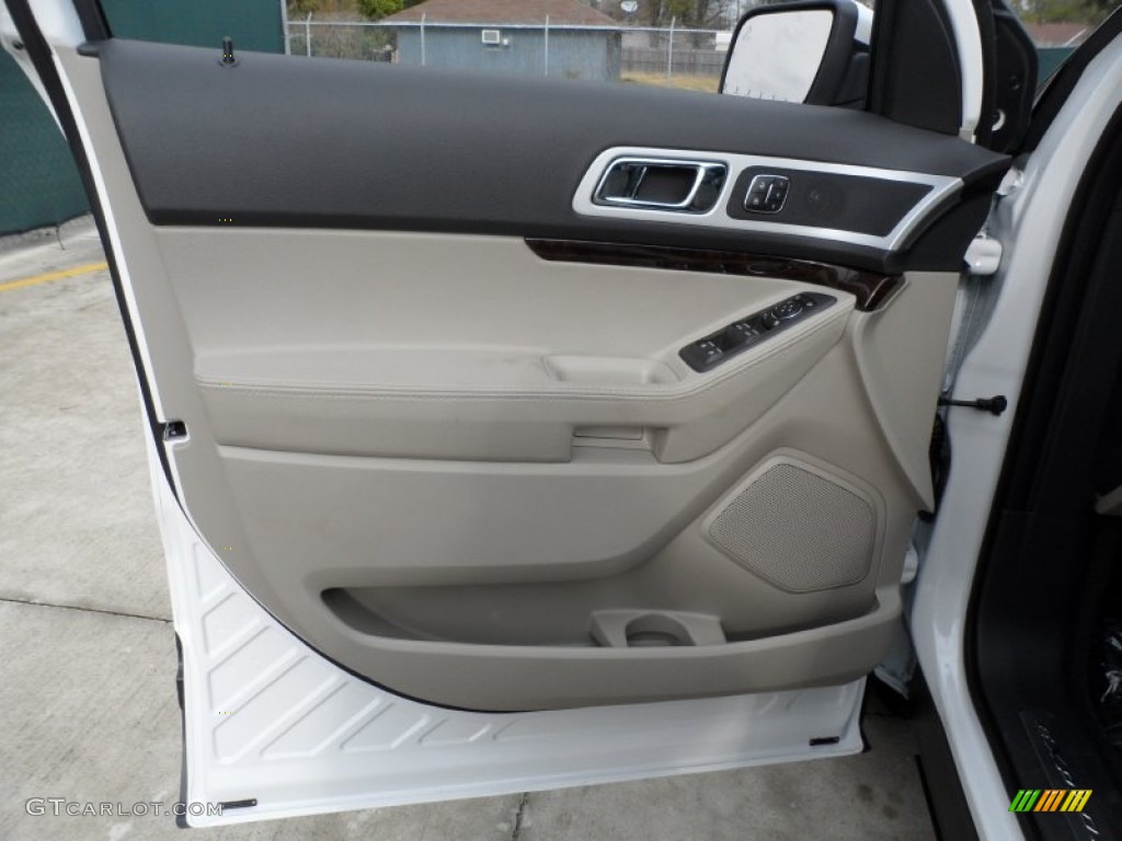 2012 Explorer Limited - White Platinum Tri-Coat / Medium Light Stone photo #27