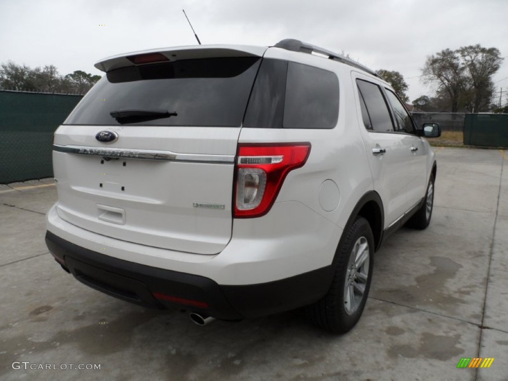 2012 Explorer XLT EcoBoost - White Platinum Tri-Coat / Charcoal Black photo #3