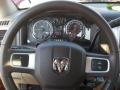 Light Pebble Beige/Bark Brown 2009 Dodge Ram 1500 SLT Quad Cab Steering Wheel