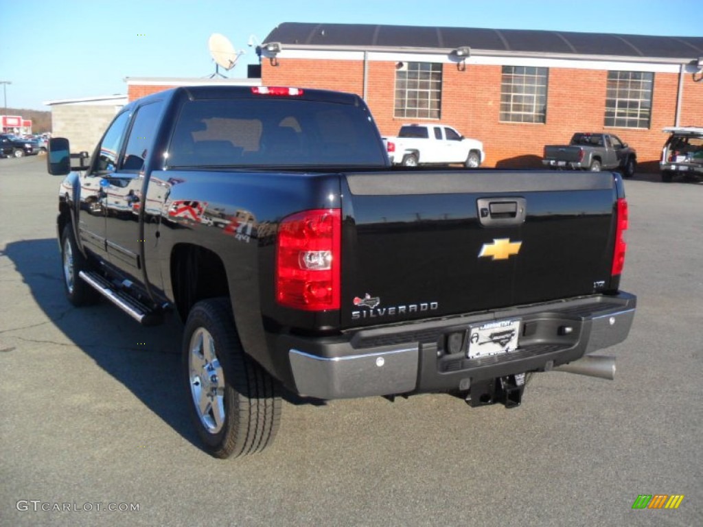 2012 Silverado 2500HD LTZ Crew Cab 4x4 - Black / Ebony photo #4