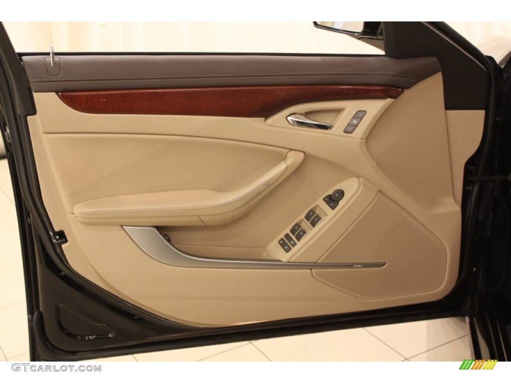 2011 Cadillac CTS 4 3.0 AWD Sedan Cashmere/Cocoa Door Panel Photo #59848552