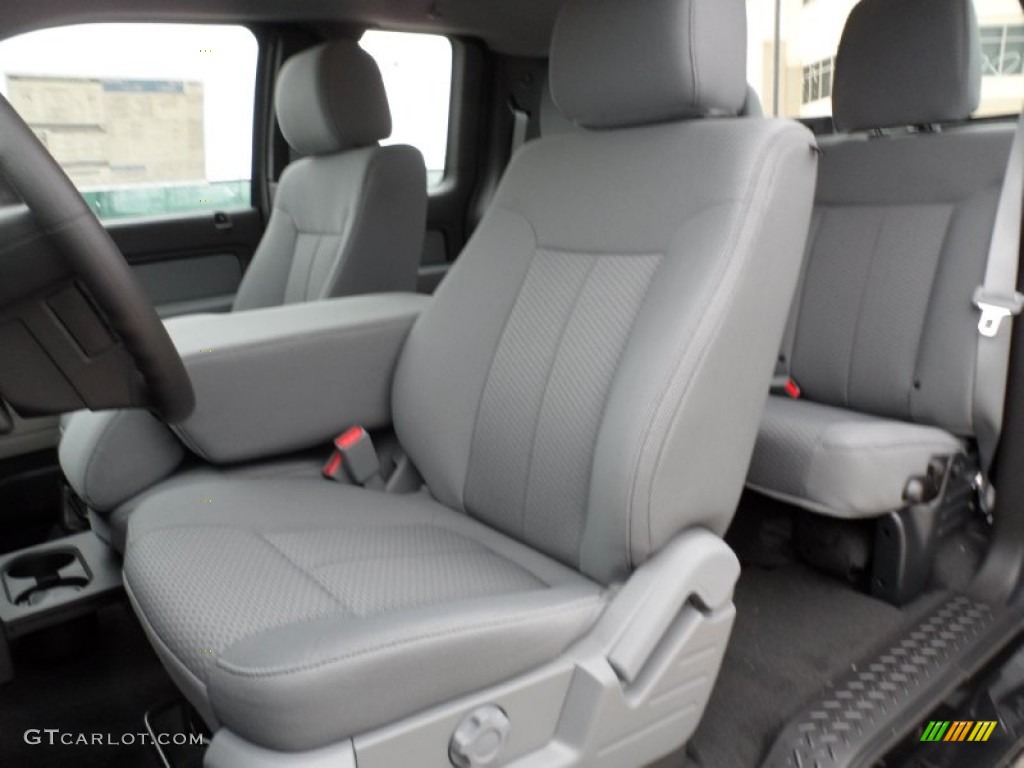 Steel Gray Interior 2012 Ford F150 STX SuperCab Photo #59848735