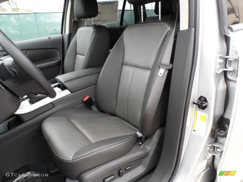 Charcoal Black/Silver Smoke Metallic Interior 2012 Ford Edge Sport Photo #59850604