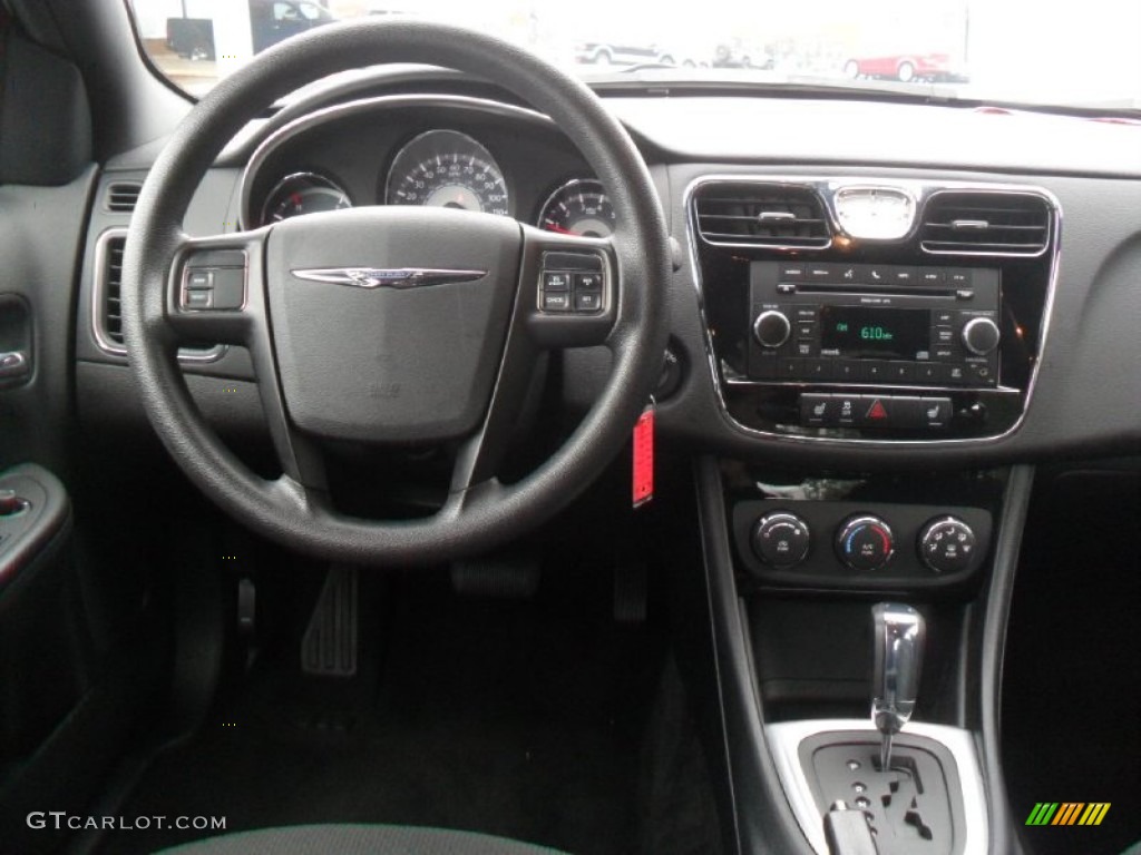 2011 Chrysler 200 LX Black Dashboard Photo #59851075