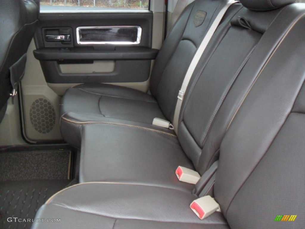 Light Pebble Beige/Bark Brown Interior 2012 Dodge Ram 1500 Laramie Longhorn Crew Cab 4x4 Photo #59851249