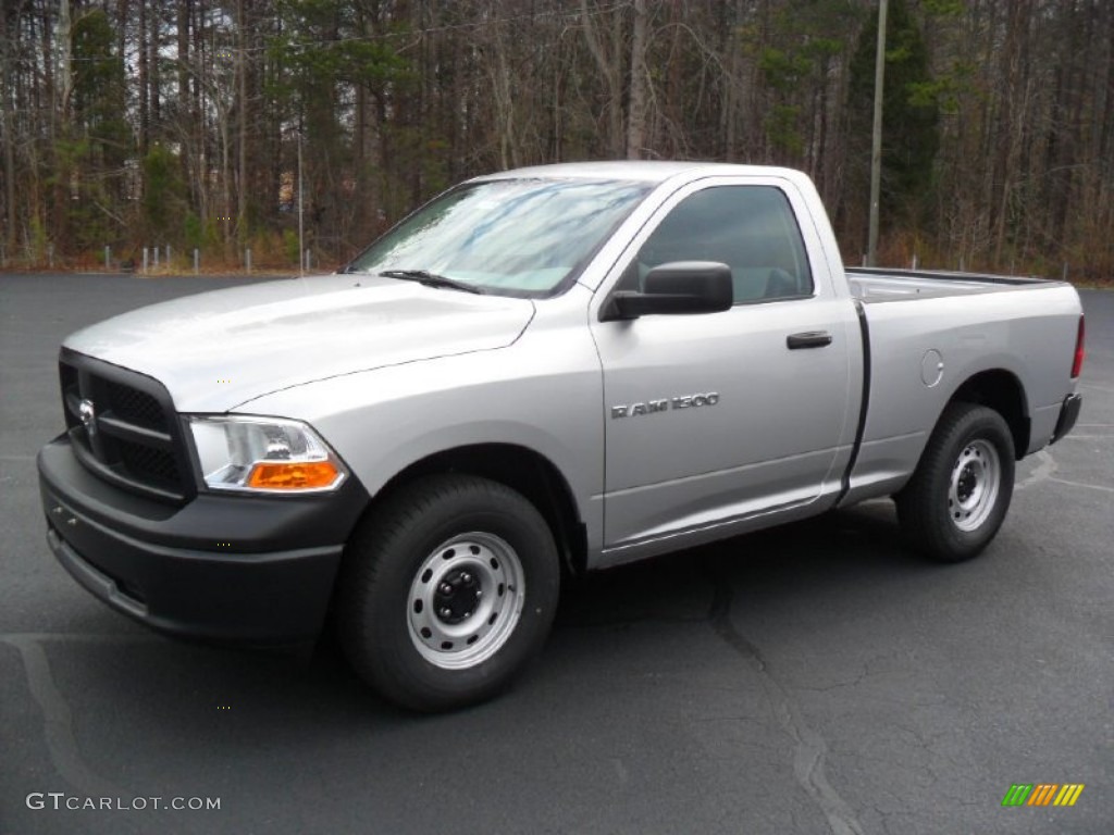 2012 Ram 1500 ST Regular Cab - Bright Silver Metallic / Dark Slate Gray/Medium Graystone photo #1