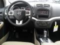 2012 Dodge Journey Black/Light Frost Beige Interior Dashboard Photo
